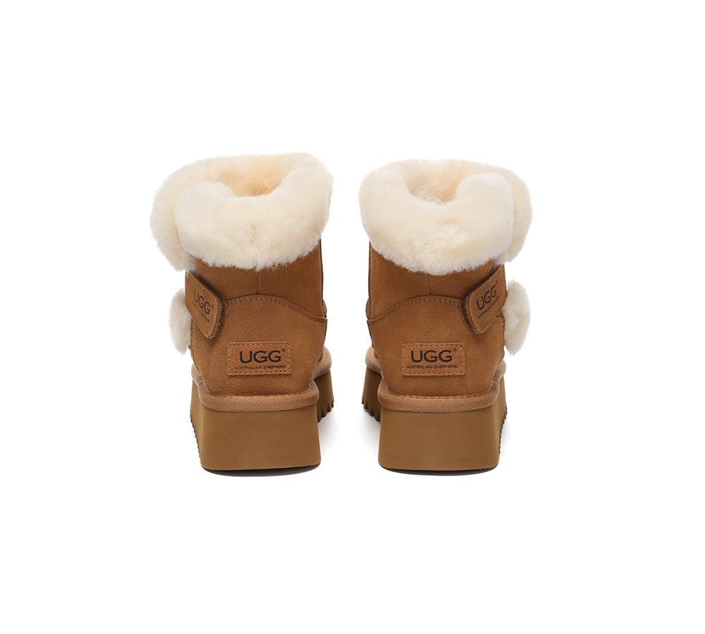 AUSTRALIAN SHEPHERD® UGG Boots Sheepskin Wool Shearling Platform