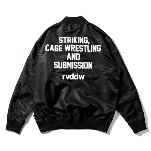 在庫処分30％OFF】Majestic×rvddw SATIN STADIUM JACKET rvmjstc001