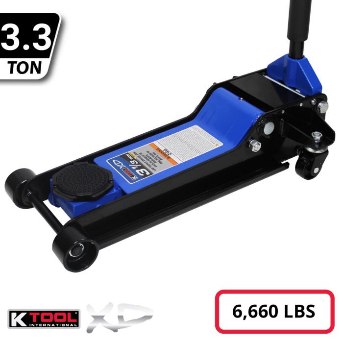 K Tool KTIXD63133 Heavy-Duty Low-Profile 3.33 Ton Floor Jack
