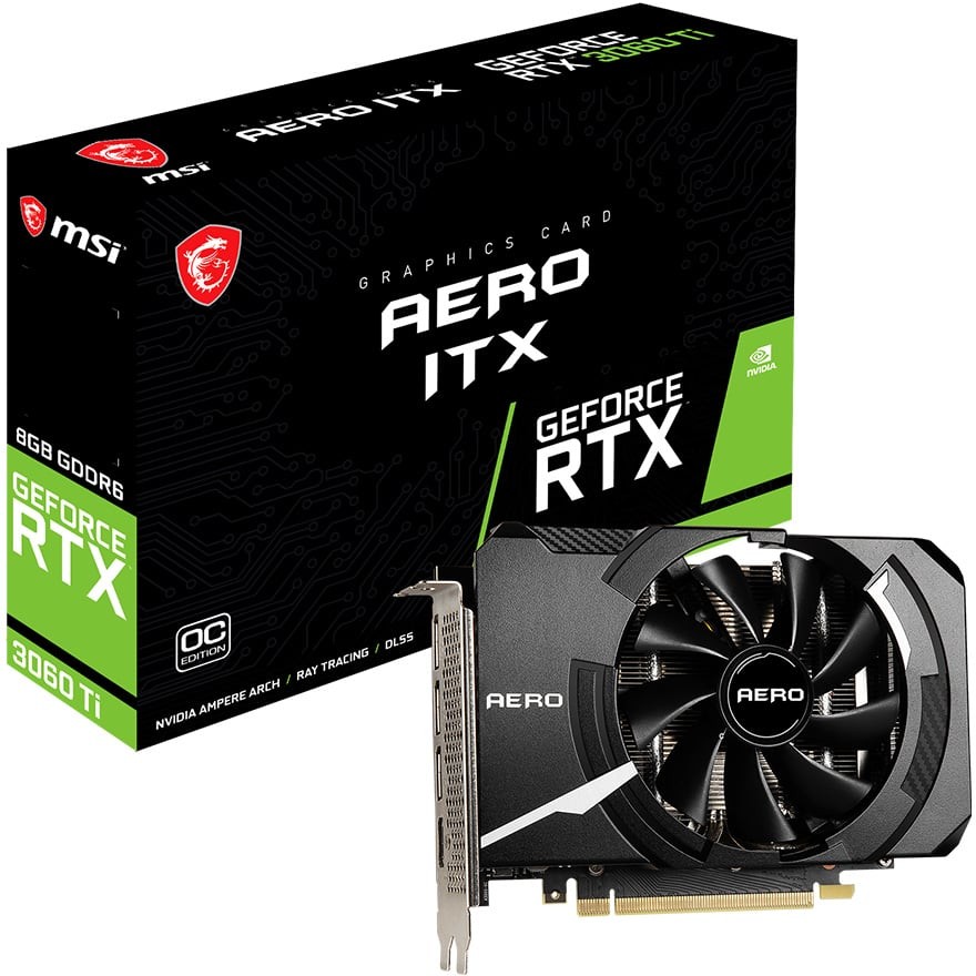 GeForce RTX 3060 Ti AERO ITX 8G OC LHR | MSI グラフィックボード