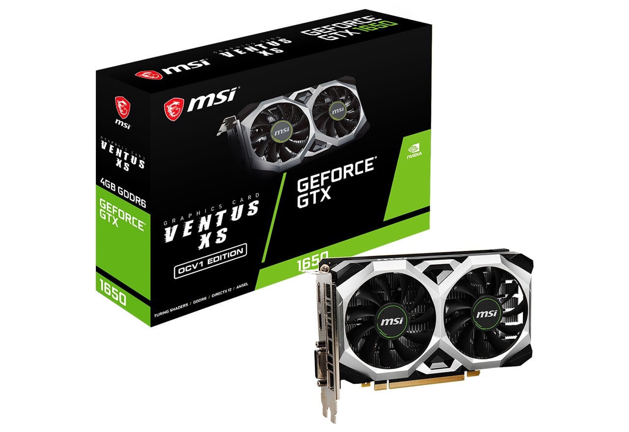 GeForce GTX 1650 D6 VENTUS XS OCV1 | MSI グラフィックボード