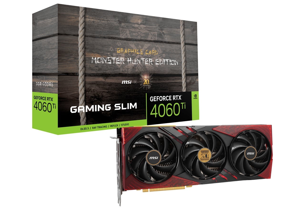 GeForce RTX 4060 Ti 8G x GC30 MONSTER HUNTER EDITION | MSI