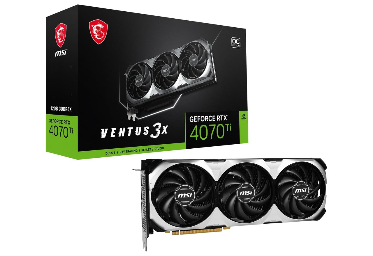 GeForce RTX 4070 Ti VENTUS 3X 12G OC | MSI グラフィックボード