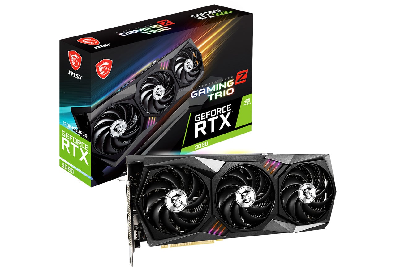 GeForce RTX 3080 GAMING Z TRIO 12G LHR | MSI グラフィックボード