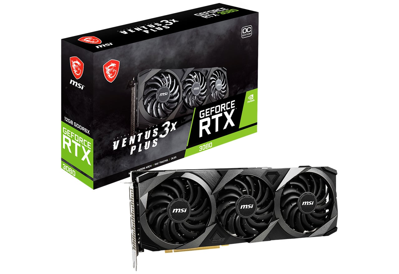 GeForce RTX 3080 VENTUS 3X PLUS 12G OC LHR | MSI グラフィック