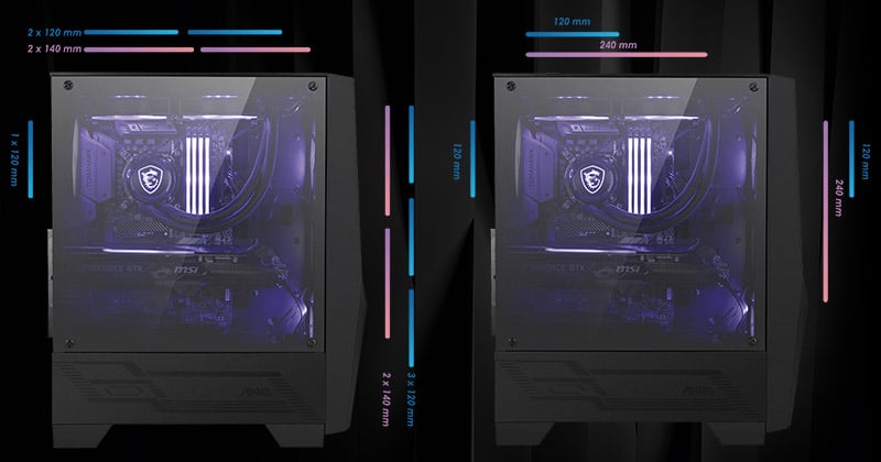 MAG FORGE 100M | MSI ミドルタワー型PCケース | 株式会社アスク