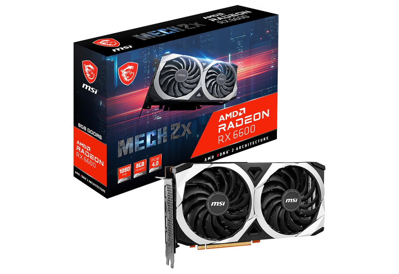 Radeon RX 6600 MECH 2X 8G | MSI グラフィックボード RADEON RX 6600