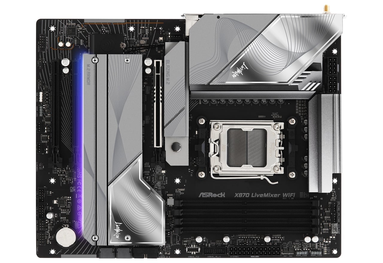 X870 LiveMixer WiFi | ASRock マザーボード AMD X870E/X870チップ