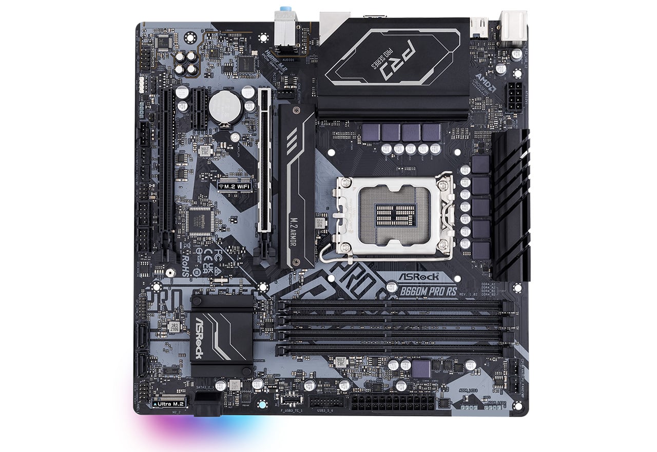 B660M Pro RS | ASRock マザーボード Intel B660チップセット | 株式