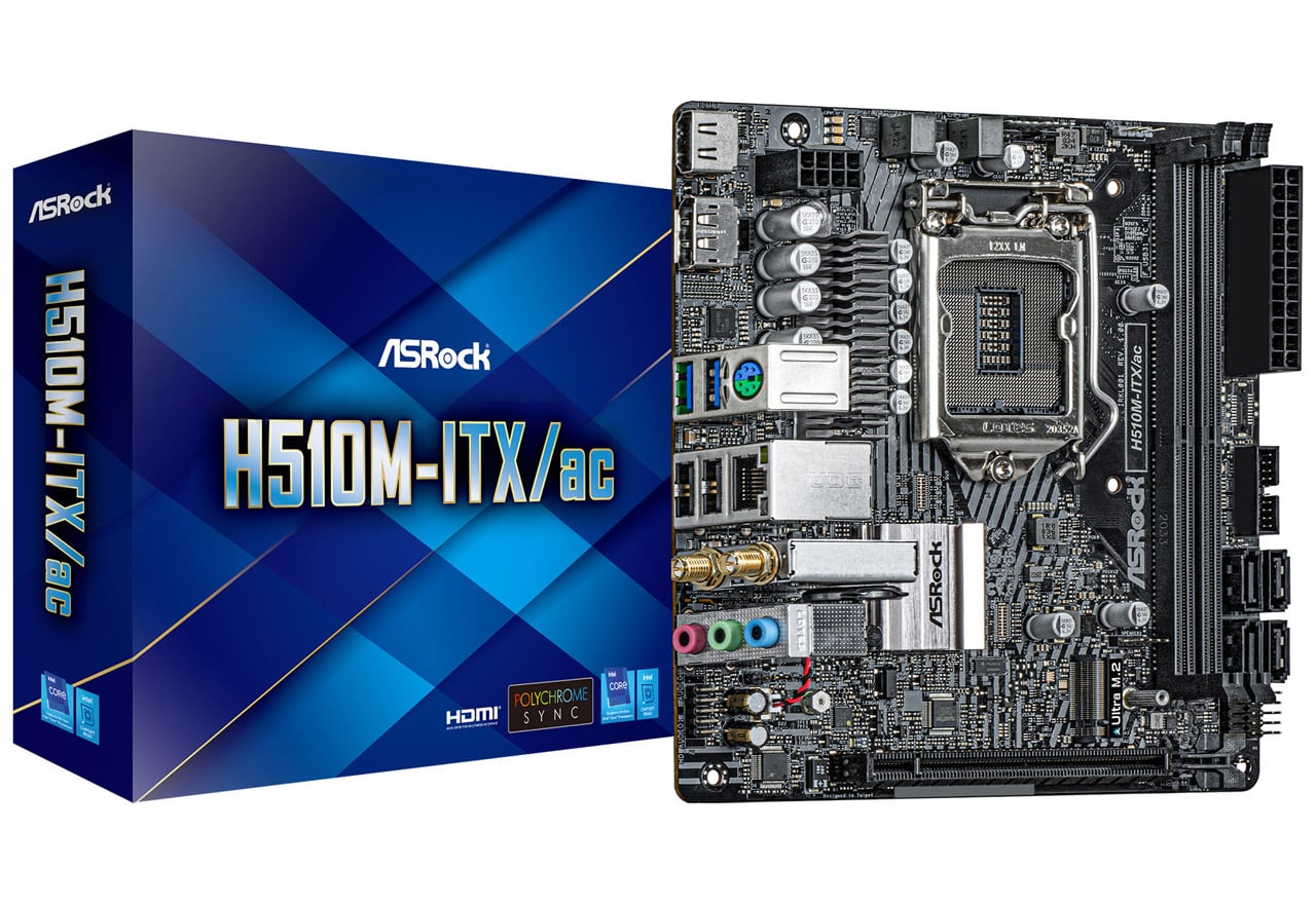 マザーボード Core i5 10500 & ASRock H510M-HDV/M.2 H510M-ITX/ac