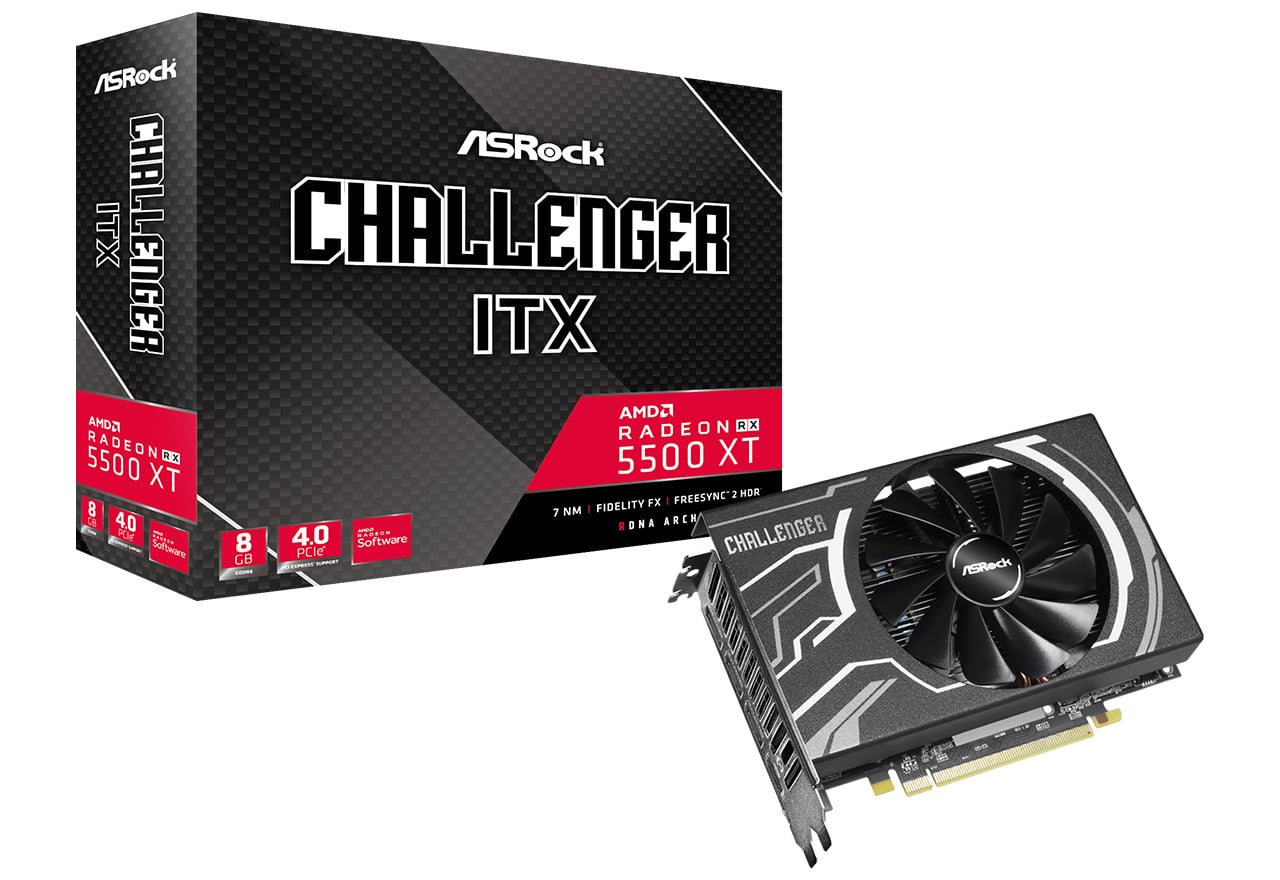 Radeon RX 5500 XT Challenger ITX 8G | ASRock グラフィックボード