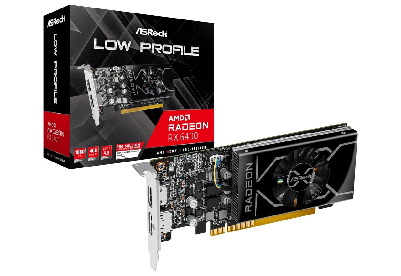 Radeon RX 6400 LP 4G | ASRock グラフィックボード RADEON RX 6400