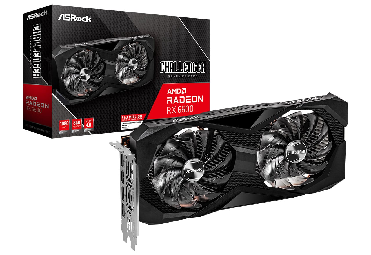 Radeon RX 6600 Challenger D 8G | ASRock グラフィックボード RADEON