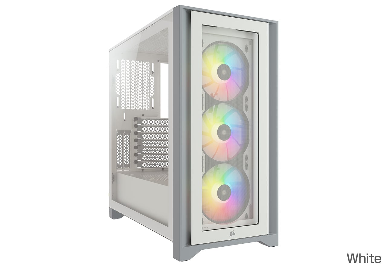 iCUE 4000X RGB Tempered Glassシリーズ | CORSAIR ミドルタワー型PC