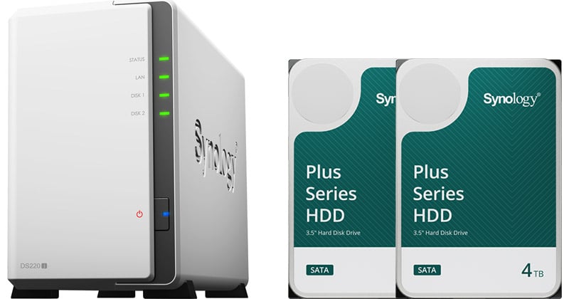 DiskStation DS220j | Synology 2ベイオールインワンNASキット | 株式