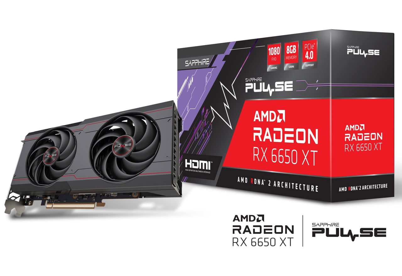SAPPHIRE PULSE Radeon RX 6650 XT GAMING OC 8G GDDR6 | SAPPHIRE