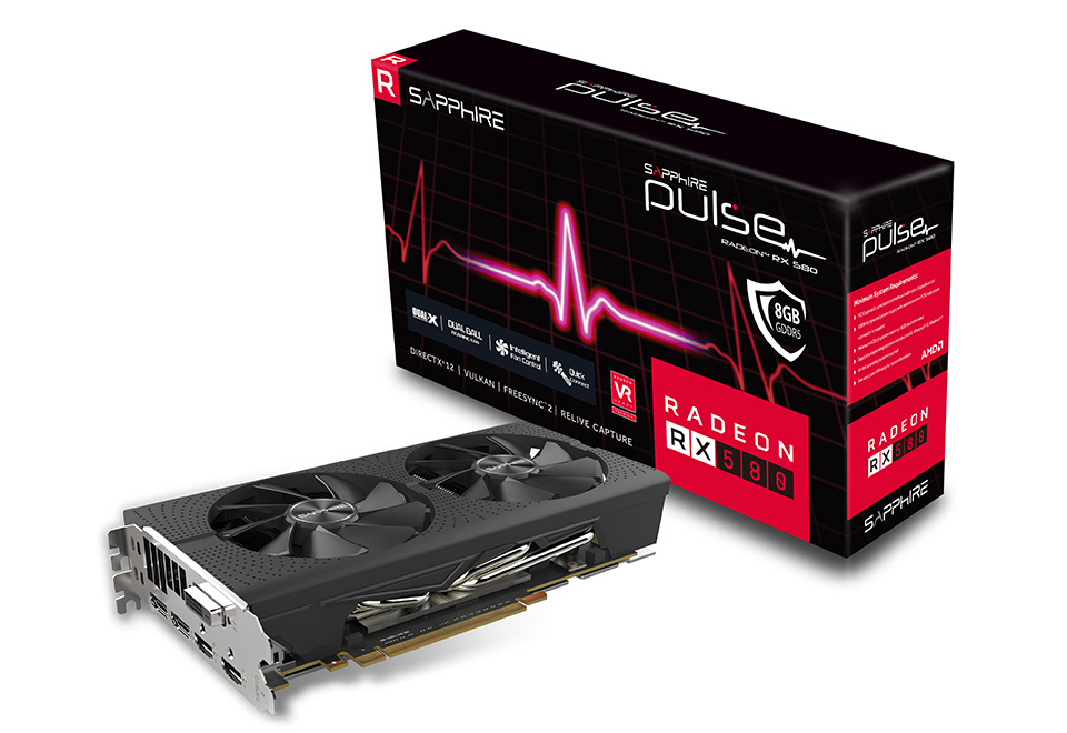 SAPPHIRE PULSE RADEON RX 580 8G GDDR5 OC V2 | SAPPHIRE