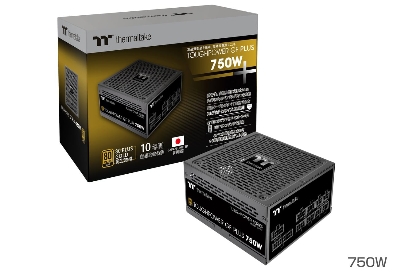 Thermaltake1650WATX3.080PLUS GOLD 電源ユニット TOUGHPOWER GF3 GOLD