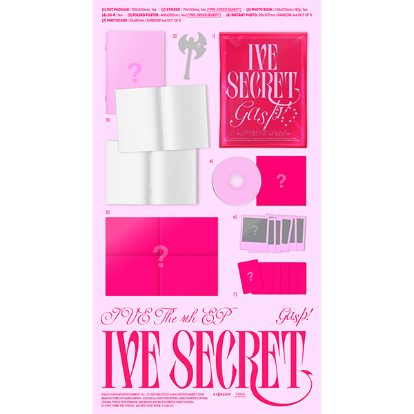 【新品未開封】IVE SECRET アルバム 3形態 5セット 楽天市場】【ONLINE特典選択】 IVE - IVE SECRET / アルバム3種選択