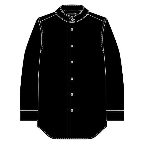 バンドカラーシャツ（BLACK） | 福山 雅治 | A!SMART
