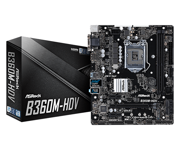 マザーボード ASRock B360M intel i7 8700 ASRock > B360M-HDV