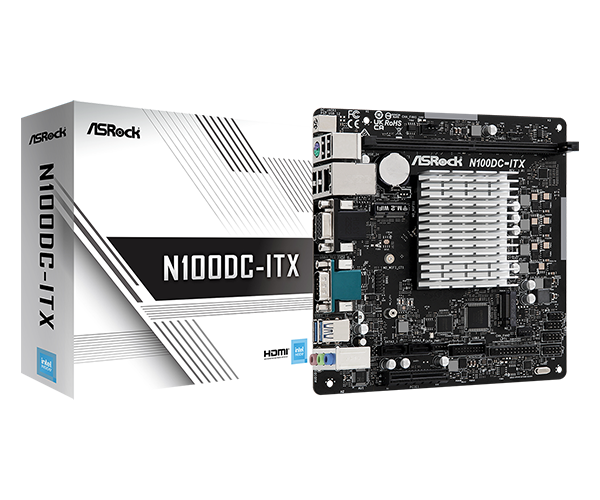 ASRock N100DC-ITX マザーボード ASRock > N100DC-ITX