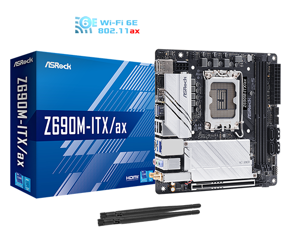 ASRock Z690M-ITX/ax LGA1700 マザーボード ASRock > Z690M-ITX/ax
