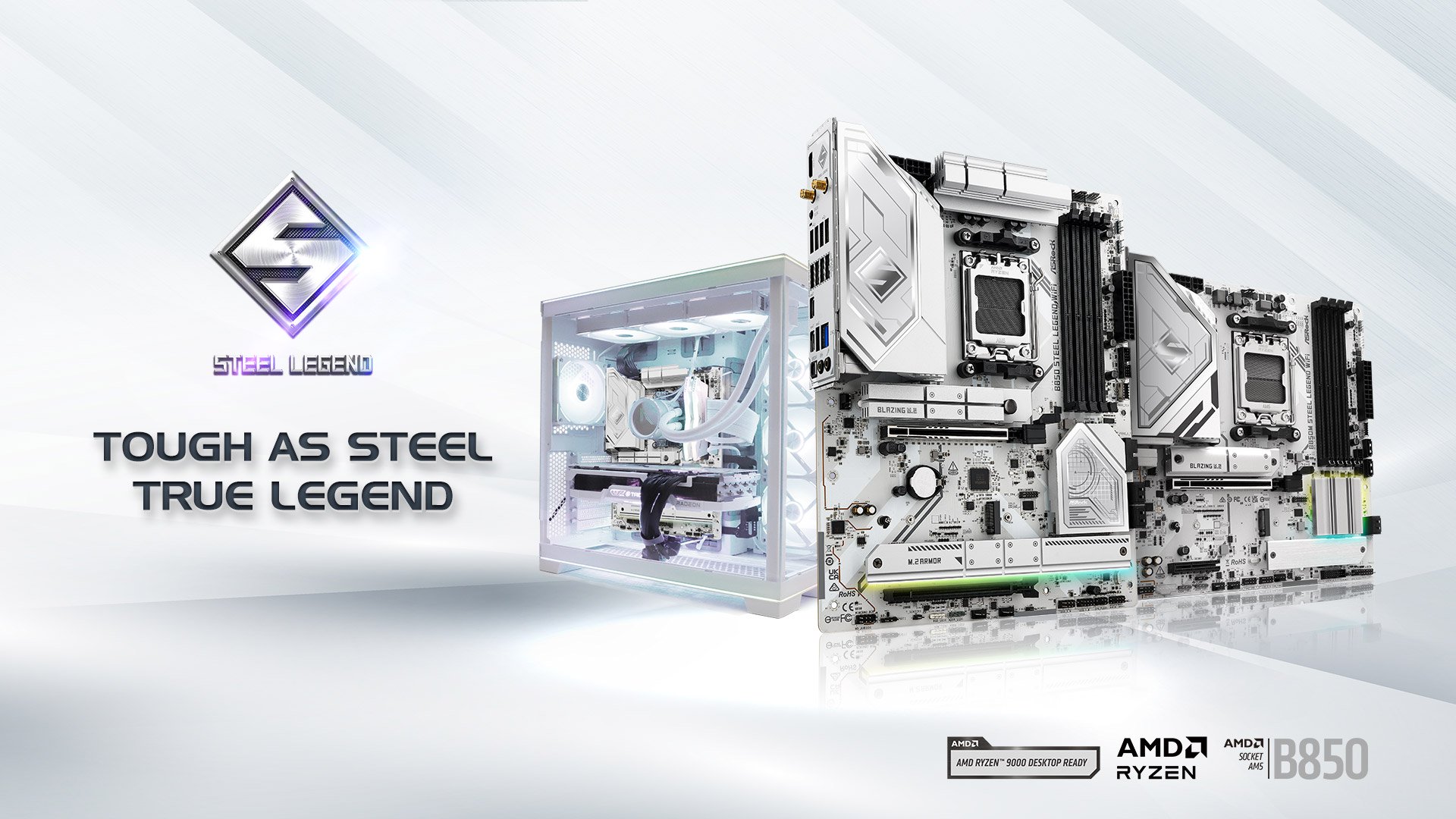 ASRock B850 STEEL LEGEND WiFi マザーボード ASRock > B850 Steel Legend WiFi