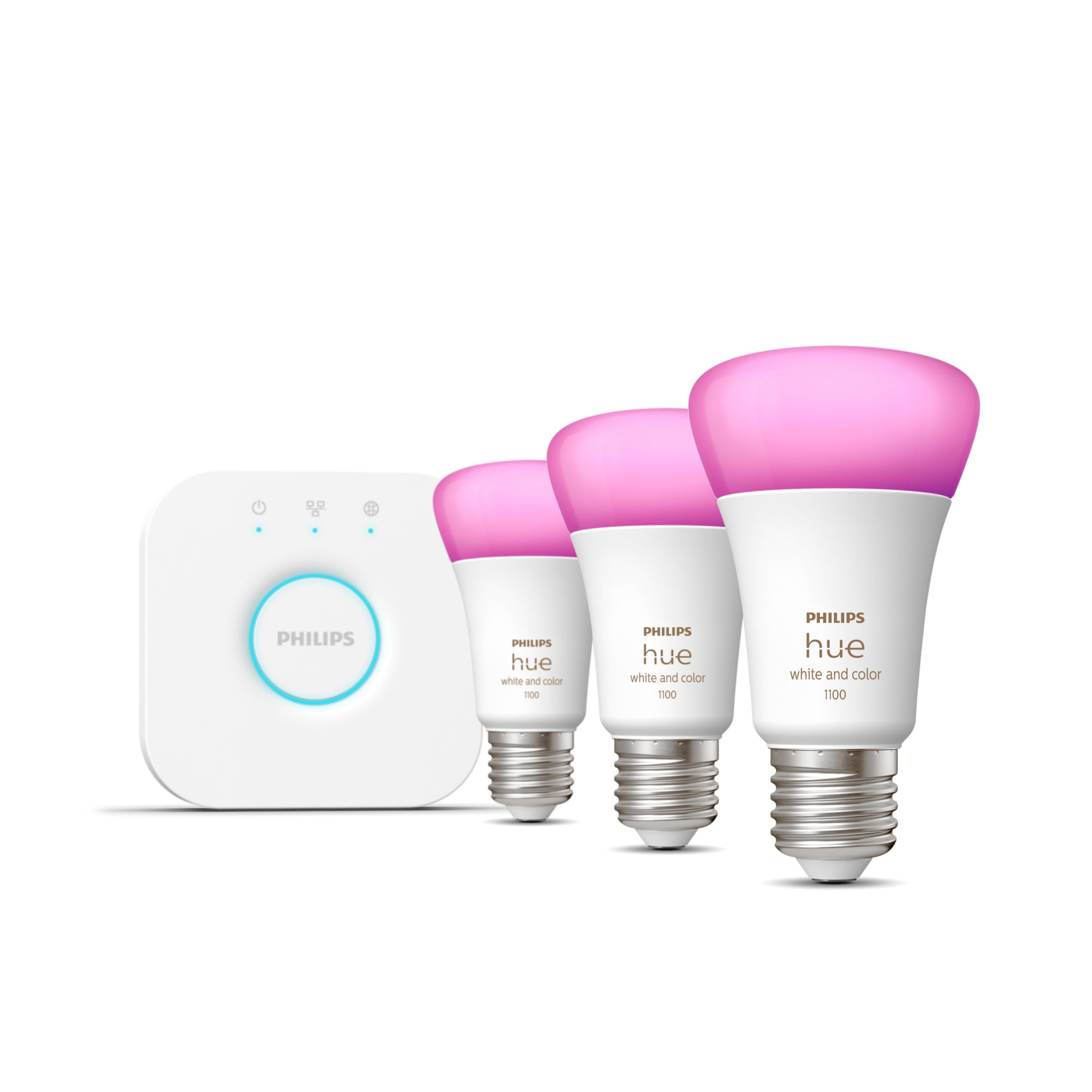 PHILIPS Hue スポットライト 4灯 RGB電球4個 Bridge付き PHILIPS Hue