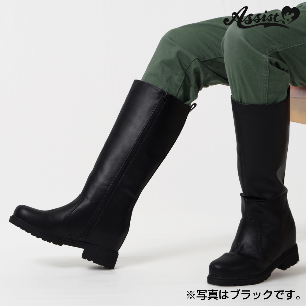 コスプレ用ブーツ・シューズ シークレットプレーンロングブーツ タンク