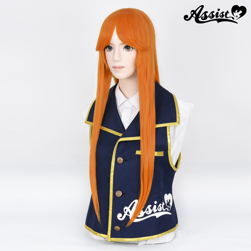 コスプレ用ウィッグ ピュアロング オレンジ01 ― コスプレウィッグ総合
