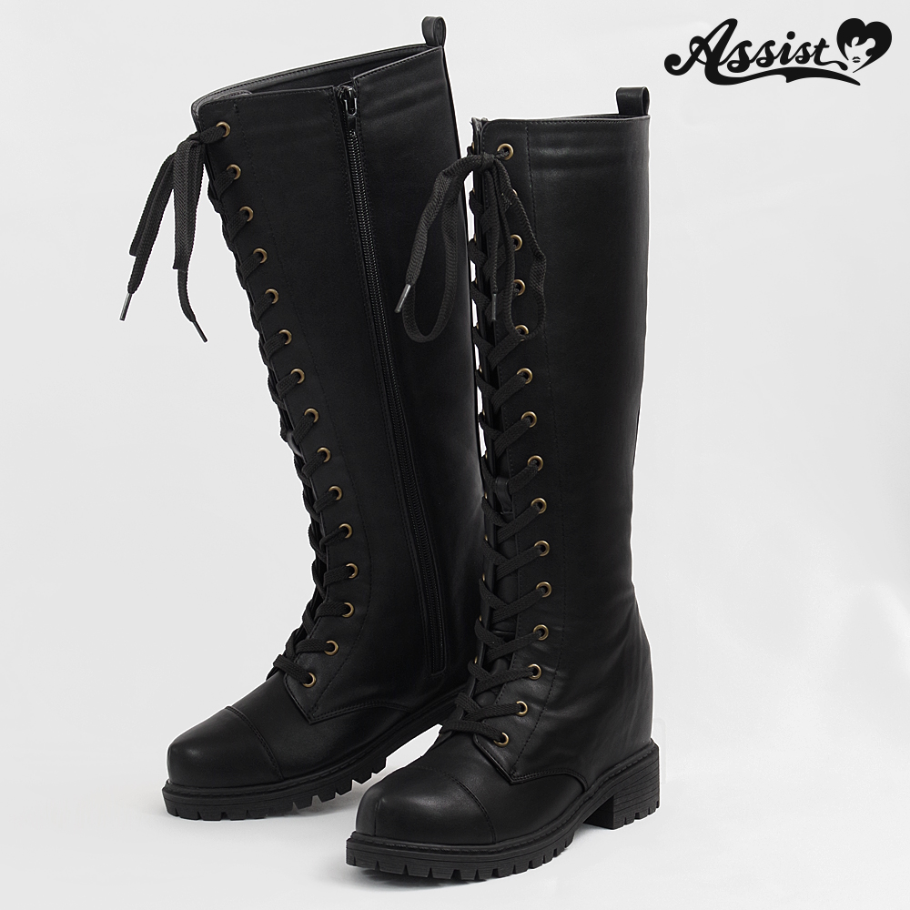 コスプレ用ブーツ・シューズ シークレットレースアップロングブーツ