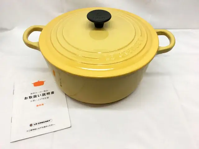 東京都 市川市にて ホーロー鍋 ココットロンド ル・クルーゼ 22 中古美