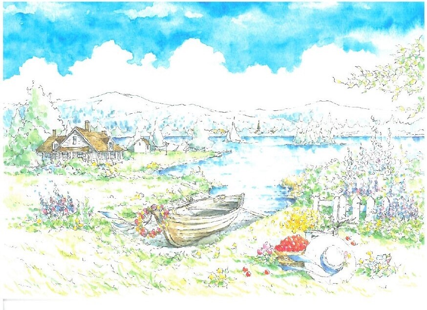 内田新哉】ポストカード【湖水の風】セット - Attic by YUMEKIKO