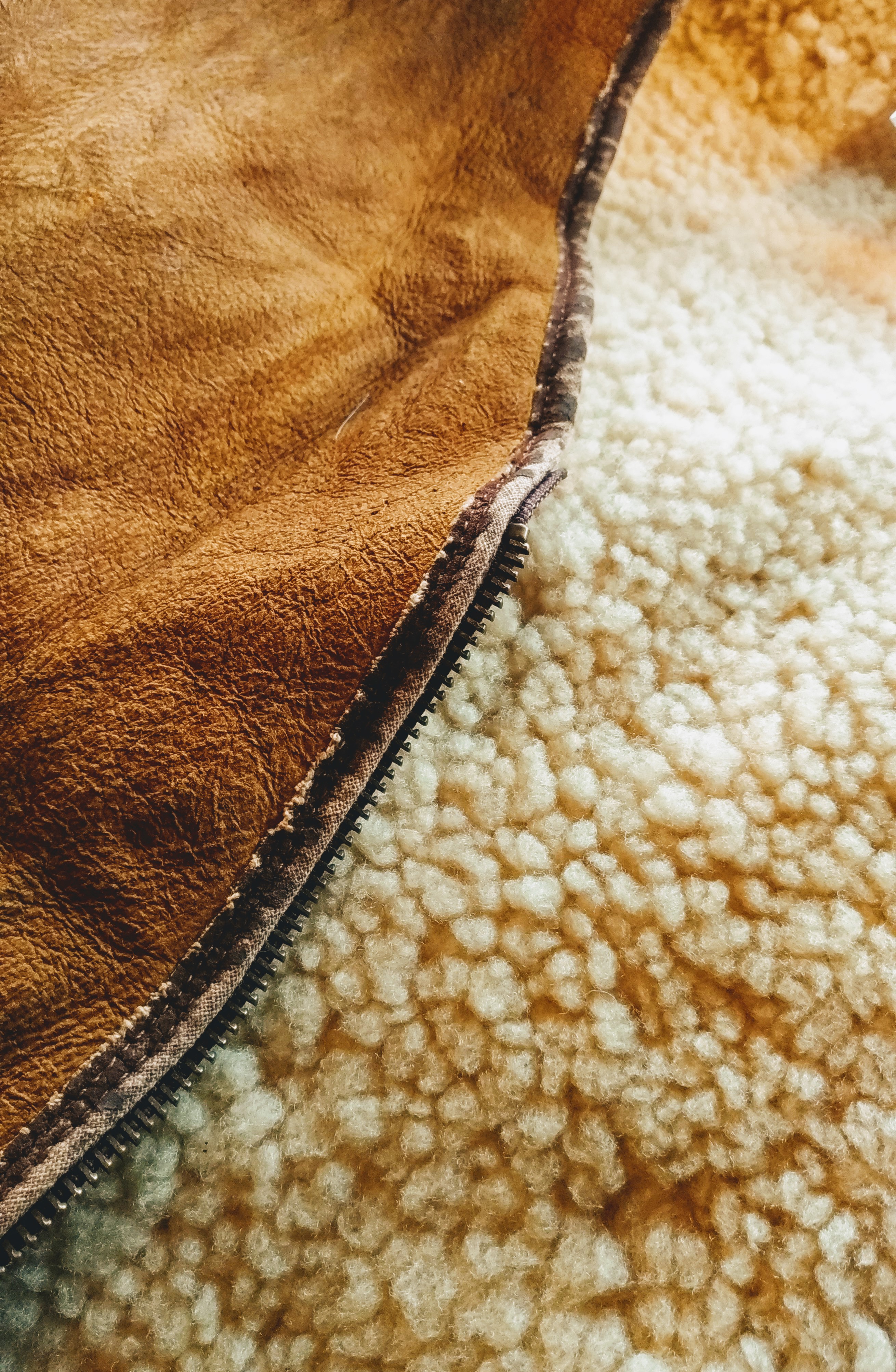 70s-80s French Boa Mouton Leather Zip-up Vest – ataco garage blog