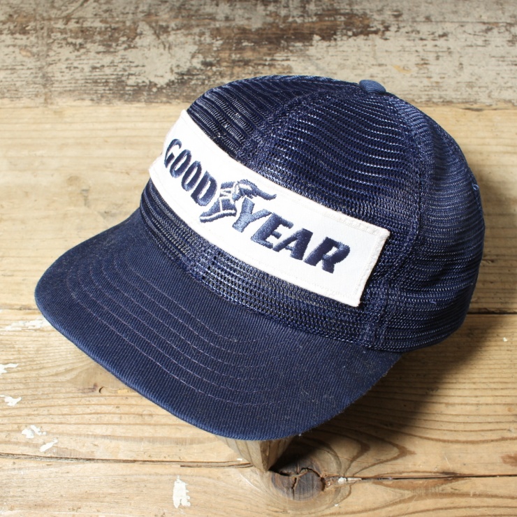 80s USA製 コーデュロイキャップ ブルー トラッカーキャップ BH98 80s