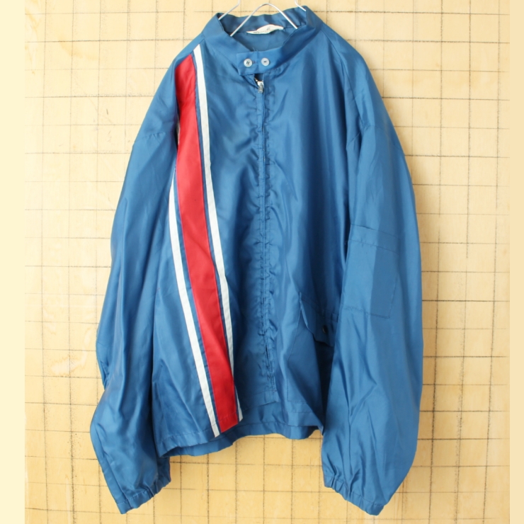 ビッグサイズ 60s 70s USA製 Swingster ナイロンレーシングジャケット
