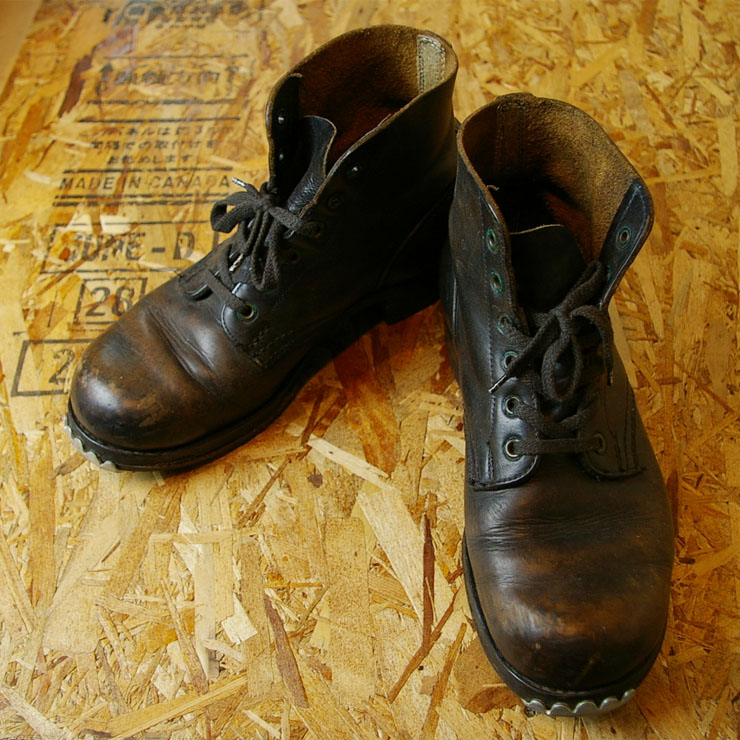 70s-80s米軍U.S.NAVYセーフティスチールトゥ・チャッカブーツ|27.5cm