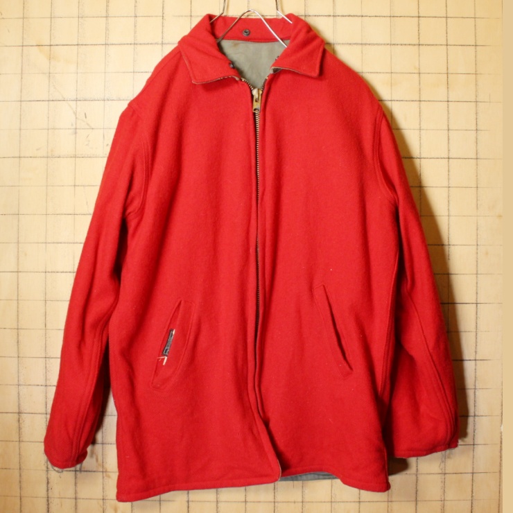 50s 60s USA製 Woolrich ウール リバーシブル ハンティング ジャケット