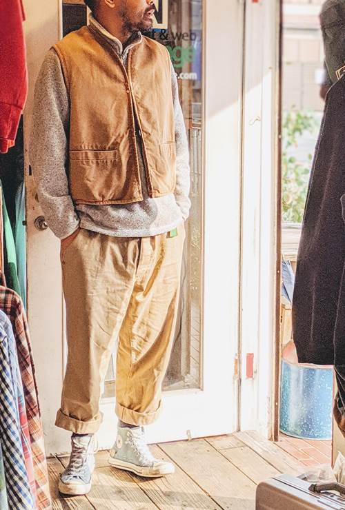 USA製 60s 70s Carhartt カーハート リメイク ダックベスト 裏地 ボア