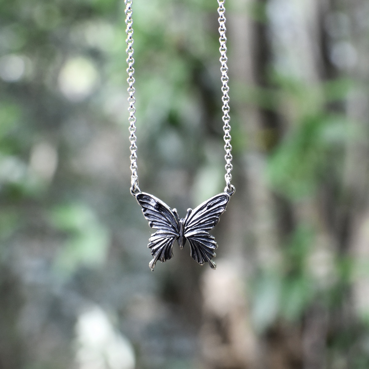 アゲハ 蝶 デザイン シルバー925 ネックレス 両吊り【Ageha|アゲハ】 Ageha