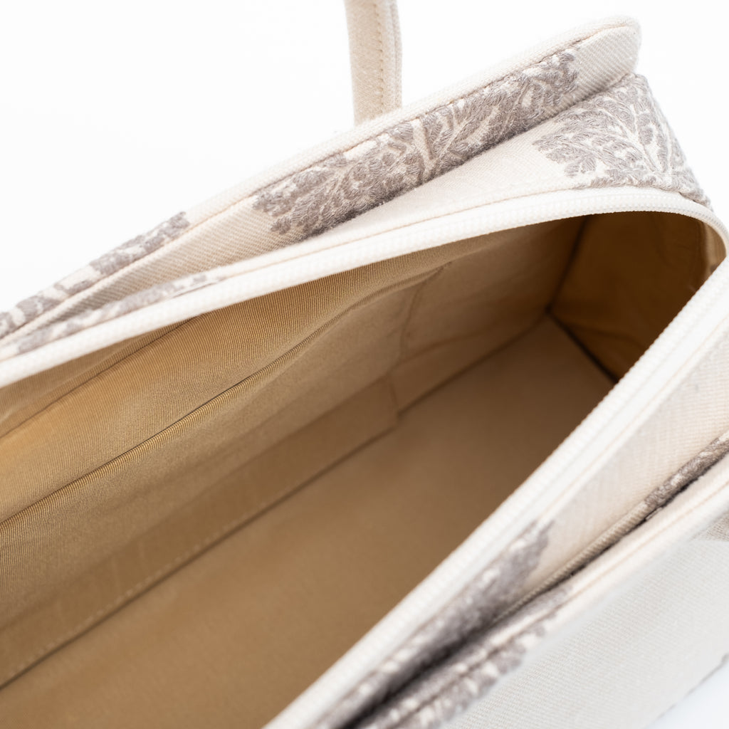 利休バッグ 『forest dot グレー』 - アトリエシムラ