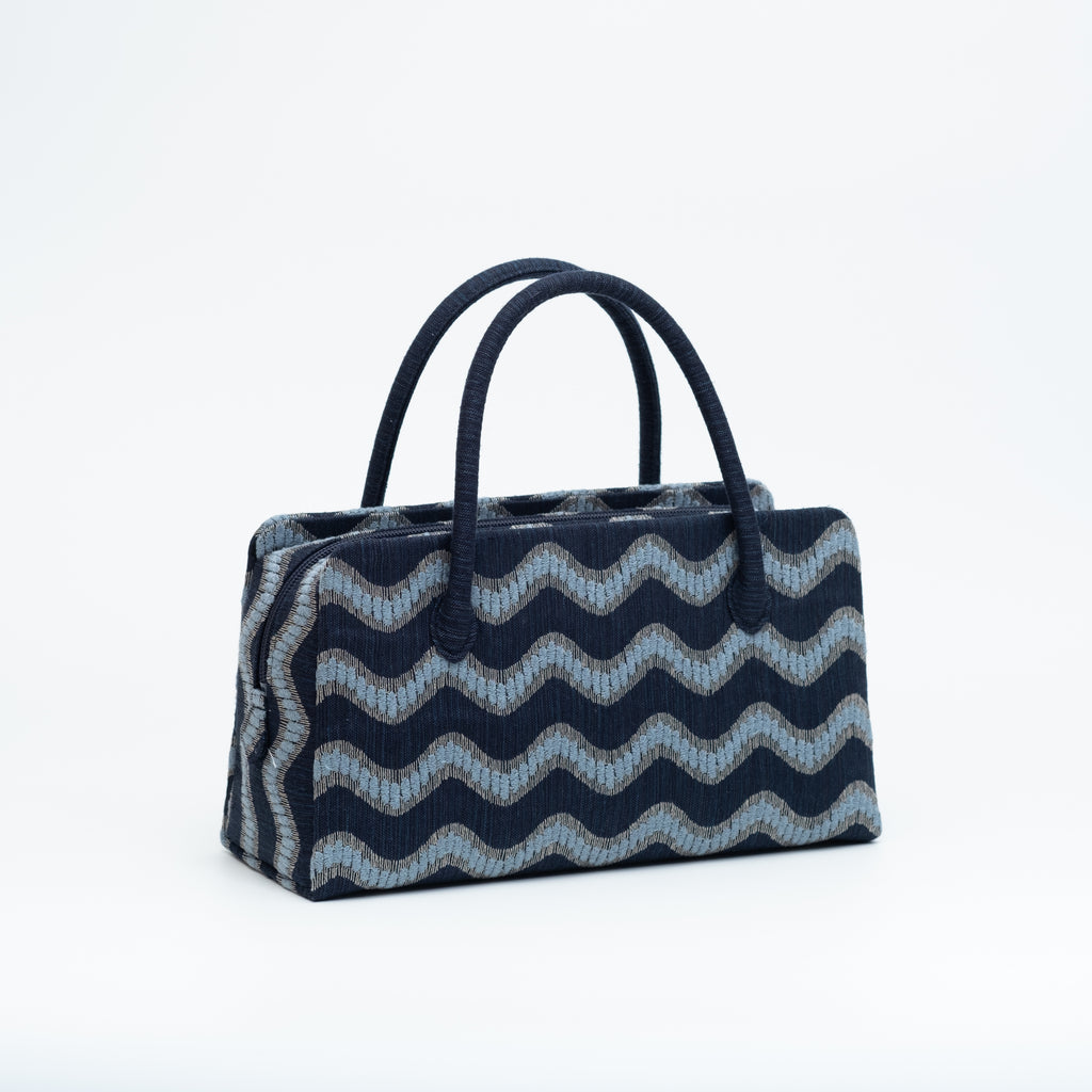 利休バッグ 『forest dot グレー』 - アトリエシムラ