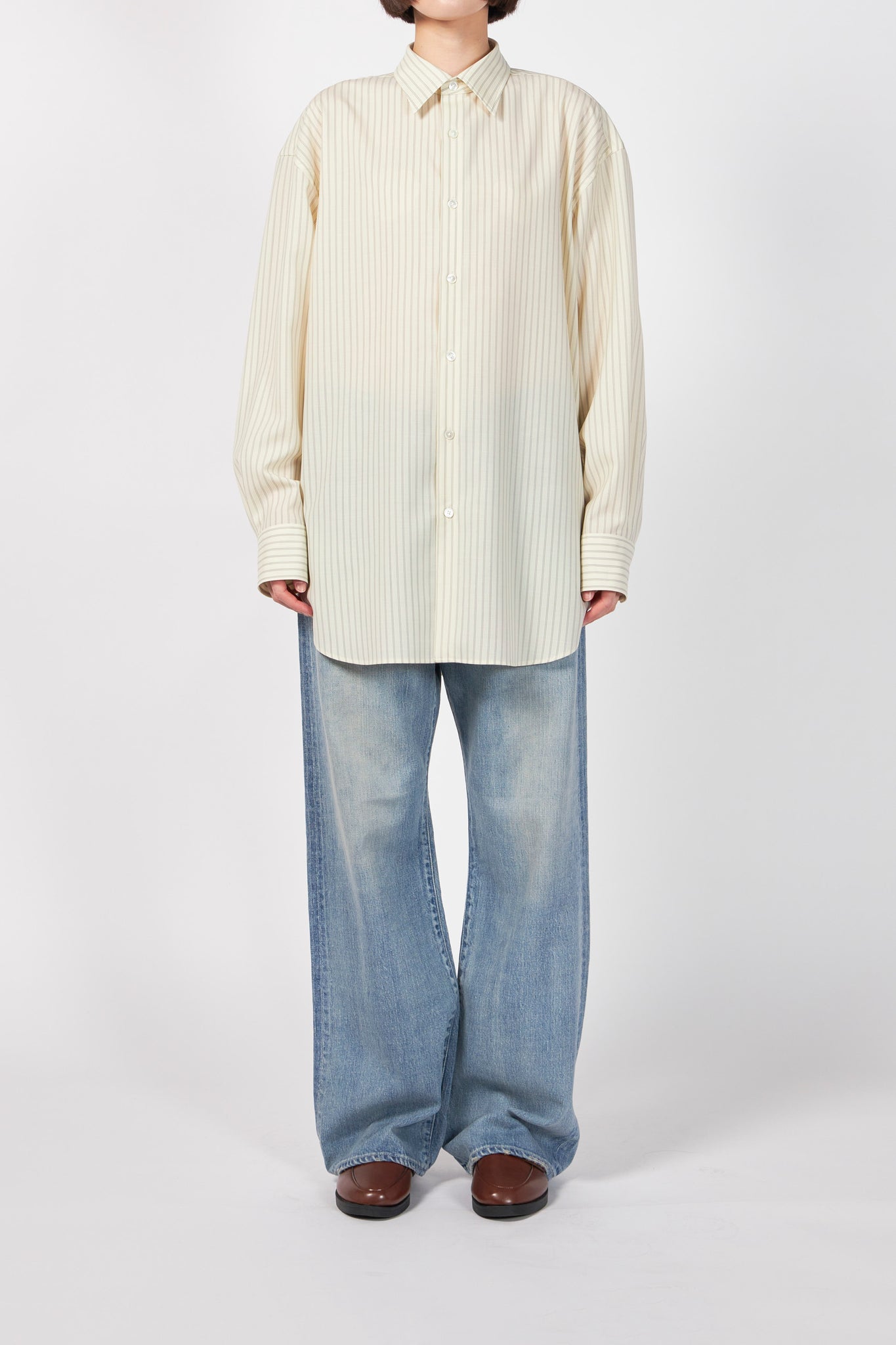 SUPER FINE WOOL STRIPE SHIRT – ATELIERMO