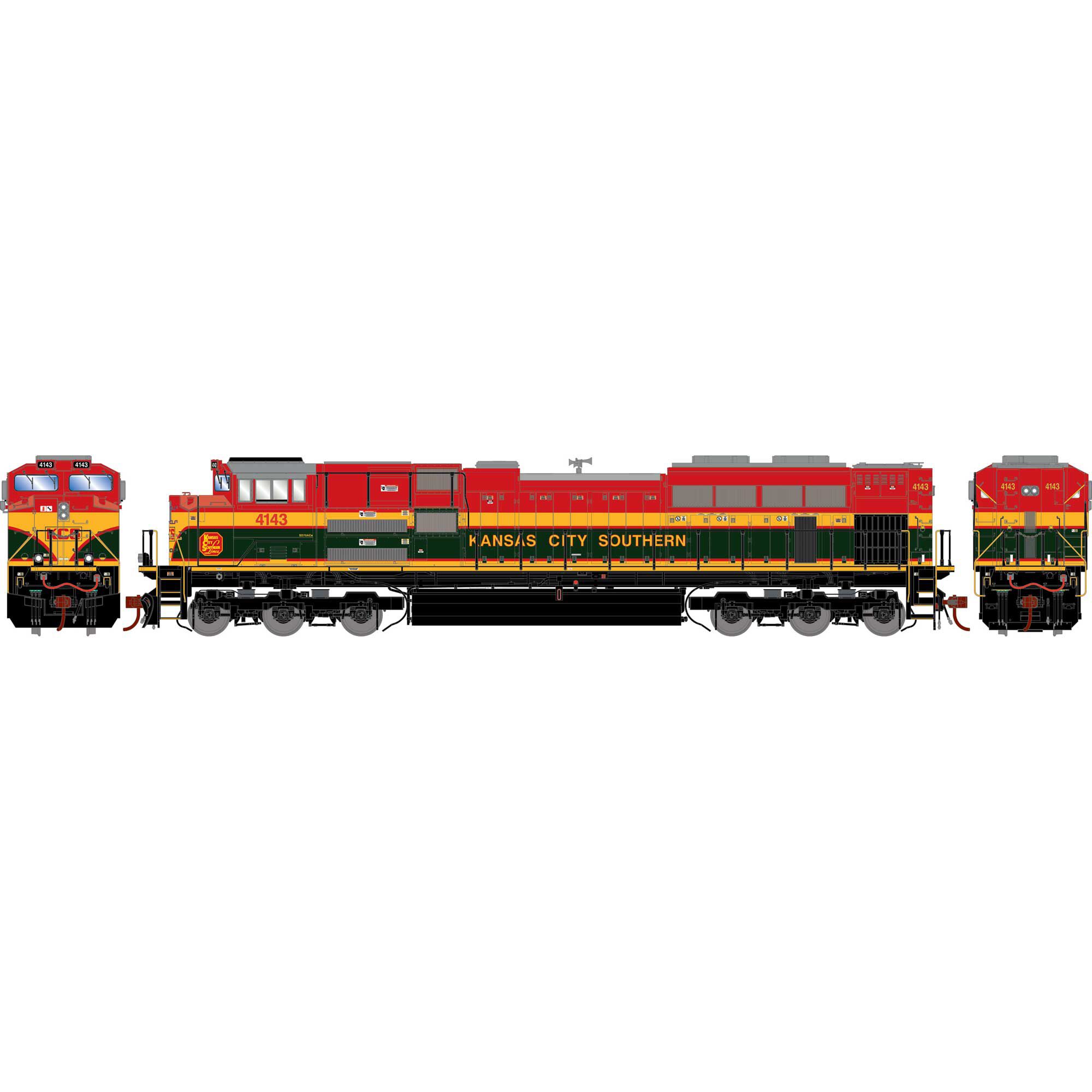 HO SD70ACe Locomotive, KCS #4143 Model Train | Athearn | Athearn