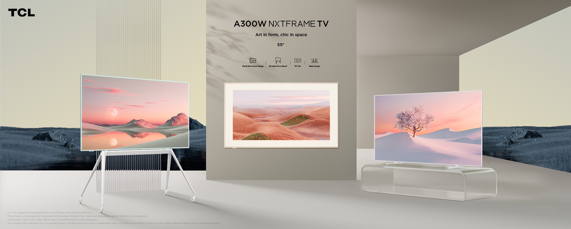 アートとテクノロジーの融合による新コンセプトテレビ 「A300W