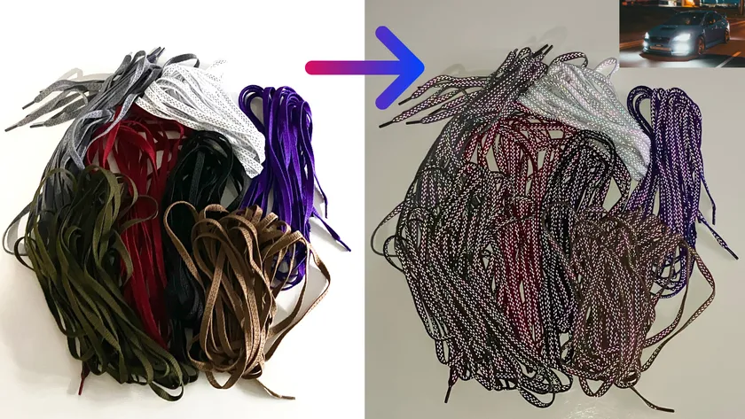 警備会社×反射材のプロ”特許技術オーロラ反射仕様で 夜道の安全を確保