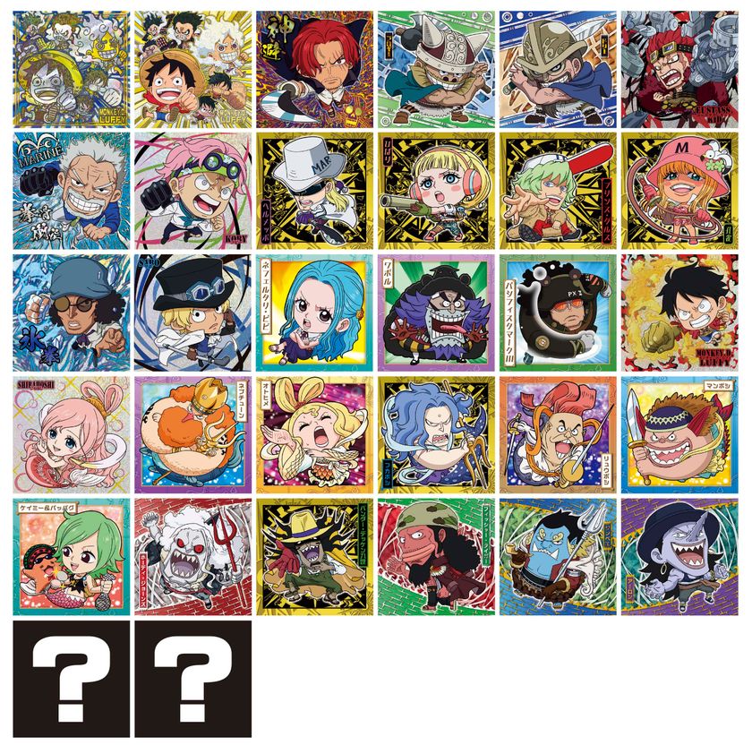 ワンピースの2頭身デフォルメシール付ウエハース 第10弾が発売