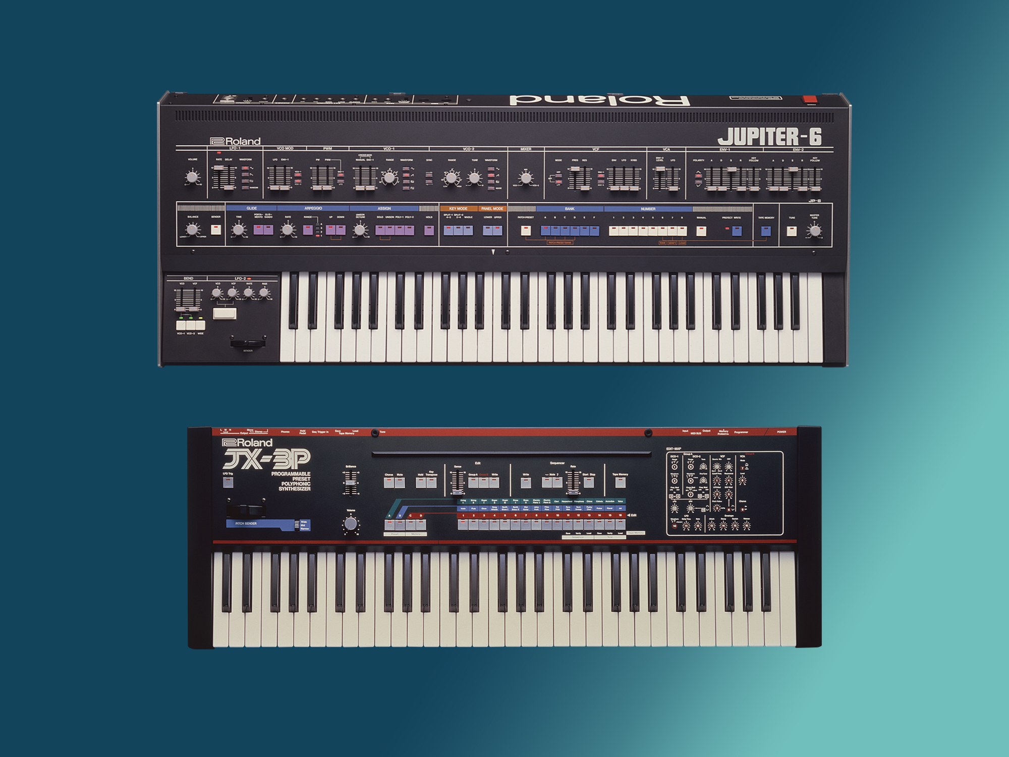 世界初のMIDI通信に成功したシンセサイザー 『JUPITER-6』と『JX-3P
