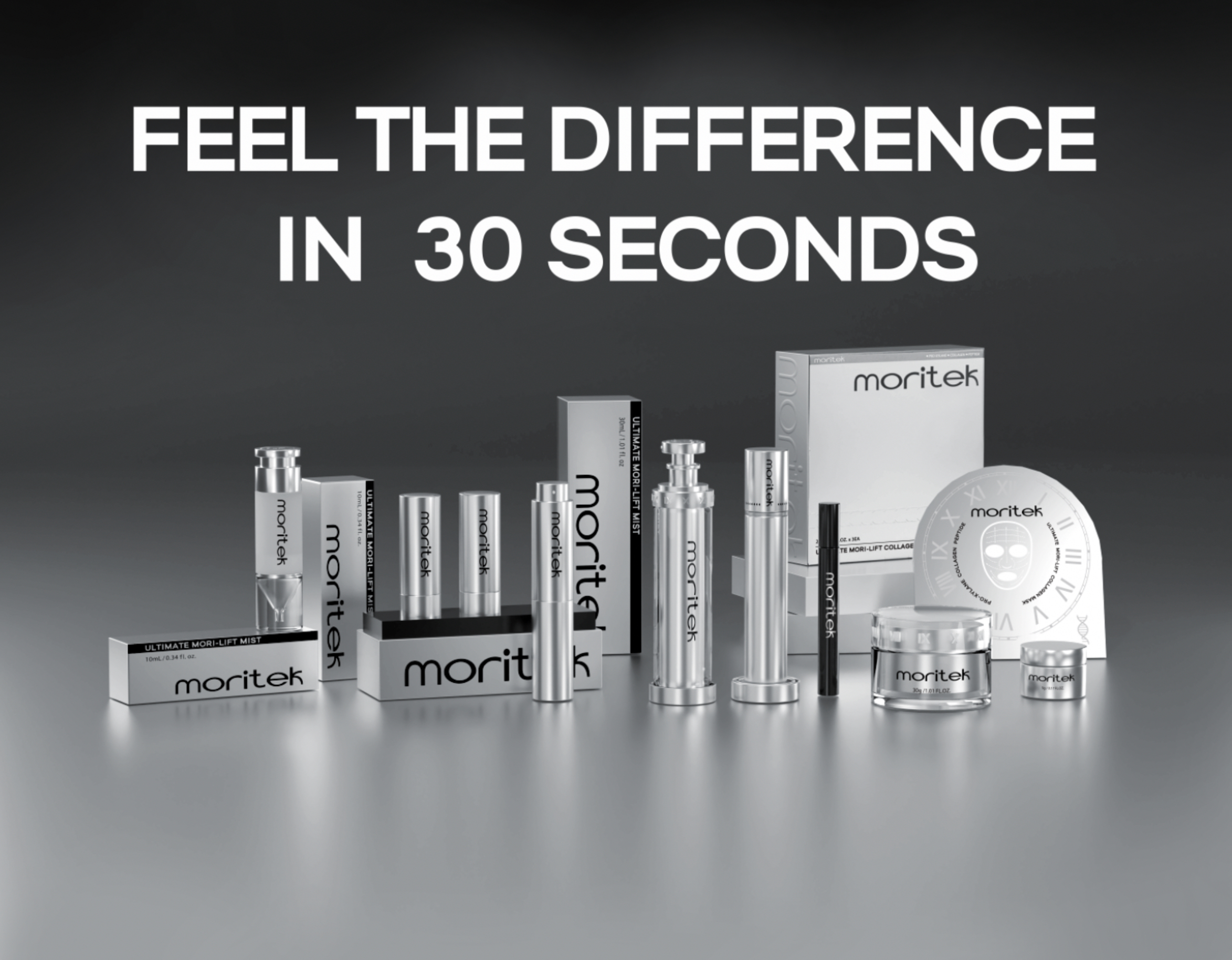 世界累計販売230万個突破のリフトアップ美容液スプレー 『moritek』が